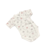 Dalma Réklis rövid ujjú body - Fehér/Rózsaszín/Szürke Csillagos - 50