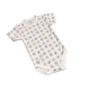 Dalma Rövid ujjú body - Fehér/Kék/Szürke Bagoly - 74