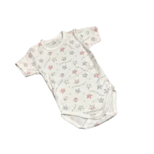 Dalma Rövid ujjú body - Fehér/Rózsaszín/Szürke Csillagos - 80 kombidressz, body