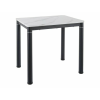  Damar Márvány Étkezőasztal MDF Fehér-Fekete Modern
