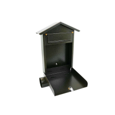 Damech postaláda, újságtartóval, B6 formátum, 23x7x37,5 cm, arany postaláda
