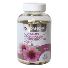  Damona c-vitamin 1000mg+echinacea+csipkebogyó+cink bevont tabletta 80 db vitamin és táplálékkiegészítő