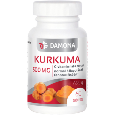  Damona kurkuma tabletta 500mg 60 db vitamin és táplálékkiegészítő