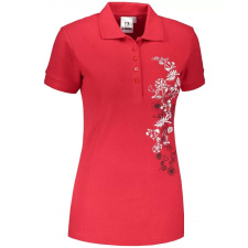 Dámské triko s límečkem ALTISPORT CARRYOVER ALW029210 ČERVENÁ méret: XXXL női póló