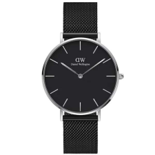 Daniel wellington női óra - petite ashfield 36mm fekete/ezüst karóra