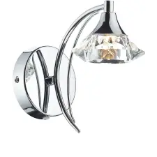 Dar Lighting glamour kristály modern fali lámpa luther csiszolt króm darlut0750 világítás