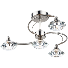 Dar Lighting glamour kristály modern mennyezeti lámpa luther szatén króm darlut0446 világítás