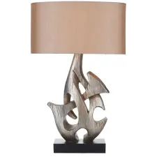 Dar Lighting glamour modern asztali lámpa sabre ezüst darsab4332-x világítás