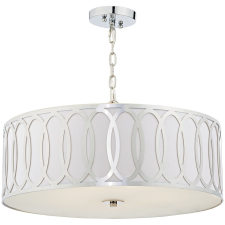 Dar Lighting glamour modern függeszték acura fehér króm daracu0550 világítás