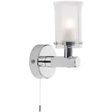 Dar Lighting glamour modern fürdőszobai lámpa elba csiszolt króm átlátszó darelb0750 világítás