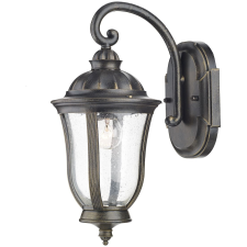 Dar Lighting klasszikus kültéri fali lámpa johnson fekete arany átlátszó darjoh1635 kültéri világítás