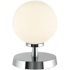 Dar Lighting modern asztali lámpa esben opál csiszolt króm daresb4150-02 világítás