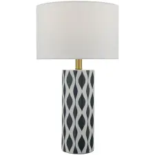 Dar Lighting modern asztali lámpa weylin fehér kék darwey4223 világítás