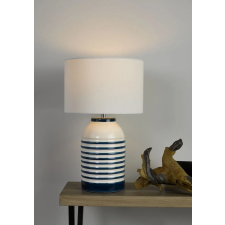 Dar Lighting modern asztali lámpa zabe elefántcsont ivory kék darzab4223 világítás