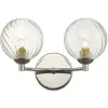 Dar Lighting modern fali lámpa izzy csiszolt króm átlátszó darizz0950-03
