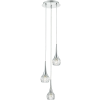 Dar Lighting modern függeszték lyall csiszolt króm átlátszó darlya0350