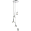 Dar Lighting modern függeszték lyall csiszolt króm átlátszó darlya0550