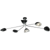 Dar Lighting modern mennyezeti lámpa krug fekete csiszolt króm darkru6422