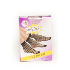  Darja kockás mintás bokafix, 20 DEN, m:36-41, 1 pár rózsaszín