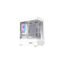 DarkFlash DB330M számítógépház + 3 ARGB ventilátor (fehér) számítógép ház