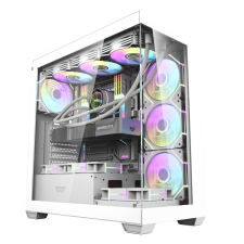 DarkFlash ds900 aquarium fehér számítógépház (ds900 white) számítógép ház