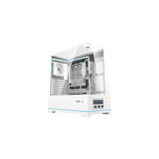 DarkFlash DY450 PRO számítógépház + 1 ventilátor (fehér) számítógép ház
