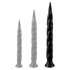 DarkSil Prémium Long Tail – 50 cm hosszú, fekete dildó műpénisz, dildó