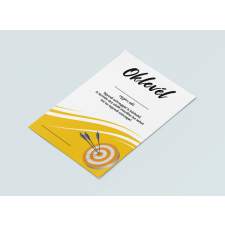  Dartsos oklevél ajándéktárgy