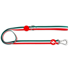 Dashi Stripes Green&amp;Red póráz nyakörv, póráz, hám kutyáknak