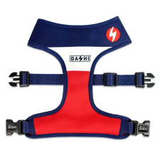 Dashi Stripes Red&amp;Blue Kétoldalas hám nyakörv, póráz, hám kutyáknak