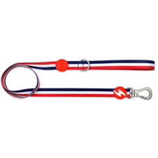 Dashi Stripes Red&amp;Blue póráz L (2,5cmx120cm) nyakörv, póráz, hám kutyáknak