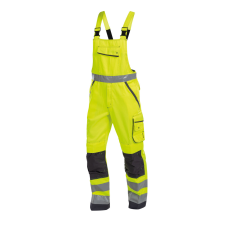 Dassy Malmedy munkavédelmi jól láthatósági kantáros nadrág sárga/szürke színben