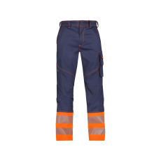 Dassy Princeton munkavédelmi jól láthatósági derekas nadrág navy/narancs színben