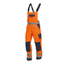 Dassy Toulouse munkavédelmi jól láthatósági kantáros nadrág narancs/navy színben