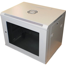 Datacom 19" 9U / 450mm, üvegajtós, szürke szerver