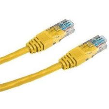 Datacom Adatkommunikációs CAT5E UTP sárga 0,25 m kábel és adapter