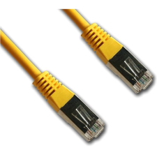 Datacom CAT5E FTP, 5m, sárga kábel és adapter