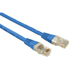 Datacom CAT5E UTP, 1,5m, kék kábel és adapter