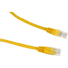 Datacom CAT5E UTP, 1,5m, sárga kábel és adapter