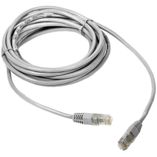 Datacom CAT5E UTP, 1m, fehér kábel és adapter