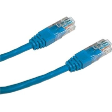 Datacom CAT5E UTP, 5m, kék kábel és adapter