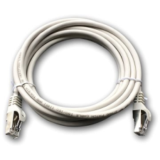 Datacom Patch cord S/FTP CAT6A 3m, szürke kábel és adapter