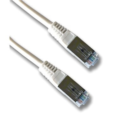 Datacom Patch kábel FTP CAT5E 0,5m fehér kábel és adapter