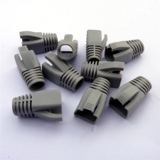 Datacom RJ45 törésgátló, CAT6A, CAT7, szürke, 10db kábel és adapter
