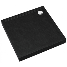  David 90 szögletes fekete akril zuhanytálca kád, zuhanykabin