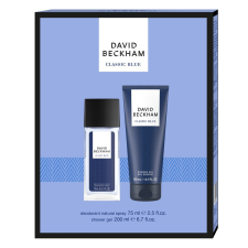 DAVID DAVID BECKHAM ajándékcsomag CLASSIC BLUE (Natural Spray+tusfürdő) kozmetikai ajándékcsomag