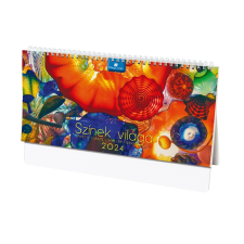 DAYLINER Asztali naptár fehér lapokkal 320 × 150 mm Színek világa álló Dayliner 2024. naptár, kalendárium