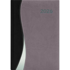 DAYLINER Dubai Naptár tervező A5 heti 2026 fekete-szürke határidőnapló