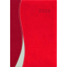 DAYLINER Dubai Naptár tervező A5 heti 2026 piros-piros határidőnapló