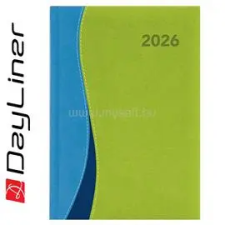 DAYLINER Határidőnapló Dubai A5 heti, fehér lapokkal kék-zöld 2026. (DAYLINER_57794) határidőnapló